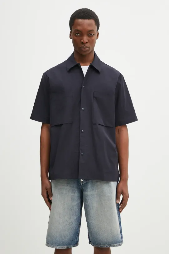 Norse Projects shirt Hermann Travel Light SS classic navy N40.0824.7004