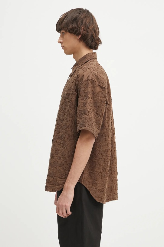 Norse Projects koszula Mo Oversized Fil Coupe SS Shirt N40.0830.2033 brązowy SS25