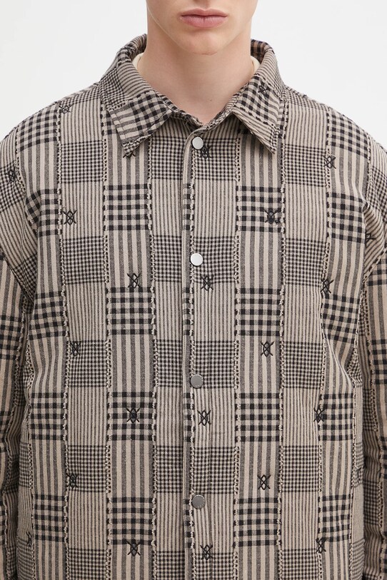 Куртка Daily Paper Quilted Shield Ls Shirt бежевый 2511020