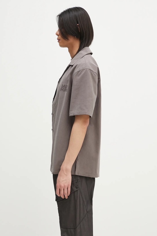Daily Paper camicia in cotone Chain Stitch Ss Shirt 2511125 grigio SS25
