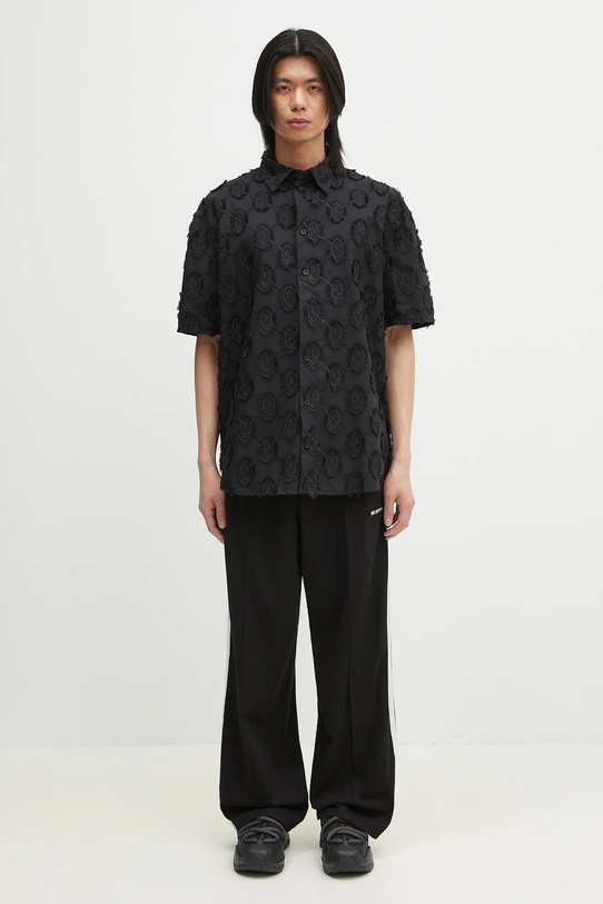 Daily Paper koszula bawełniana Trophy Shield Ss Shirt 2511156 czarny