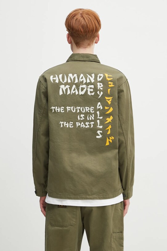 Abbigliamento Human Made camicia in cotone Military Shirt HM29SH004 verde