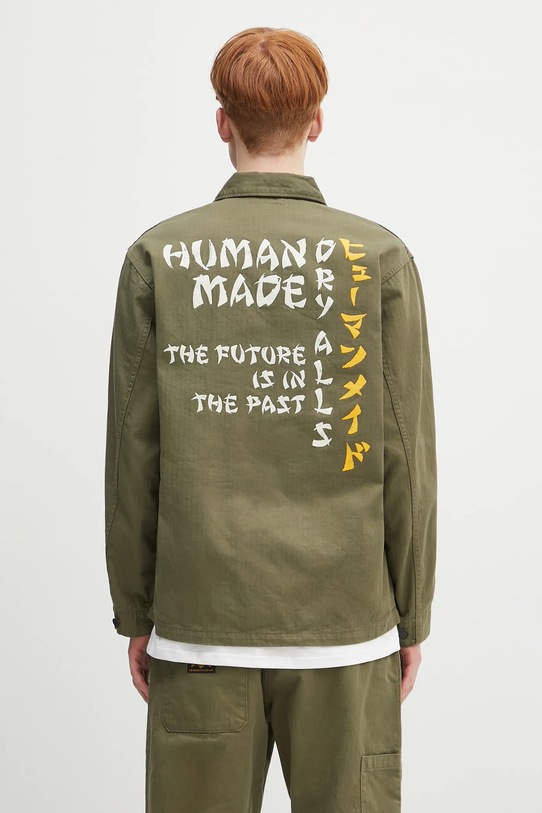 Oblečení Bavlněná košile Human Made Military Shirt HM29SH004 zelená