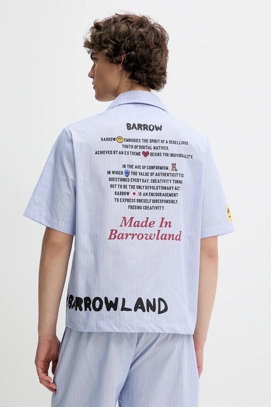 Îmbrăcăminte Barrow cămașă din bumbac S5BWUASI061 albastru