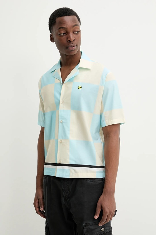 Barrow cămașă din bumbac scurt bej S5BWUASI075