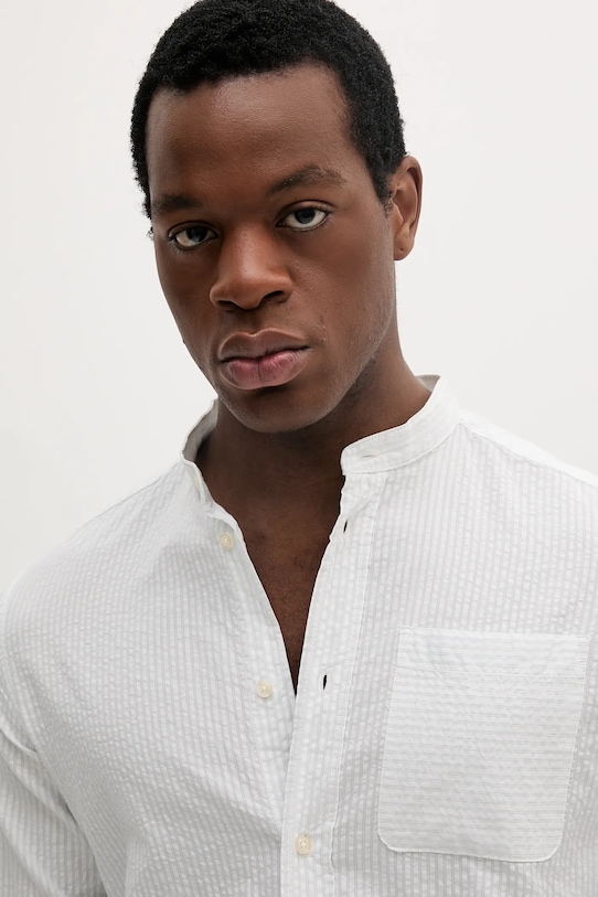 United Colors of Benetton koszula bawełniana biały 5W3BUQ05S