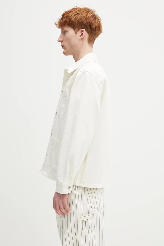 Джинсова сорочка Lacoste CH9222 бежевий SS25