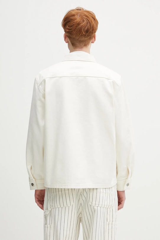 Odzież Lacoste koszula jeansowa CH9222 beżowy