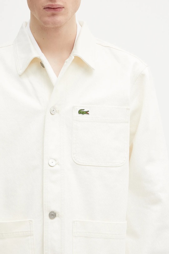Lacoste koszula jeansowa beżowy CH9222