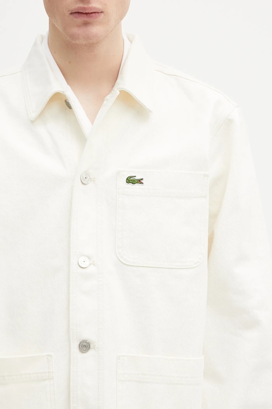 Джинсова сорочка Lacoste бежевий CH9222