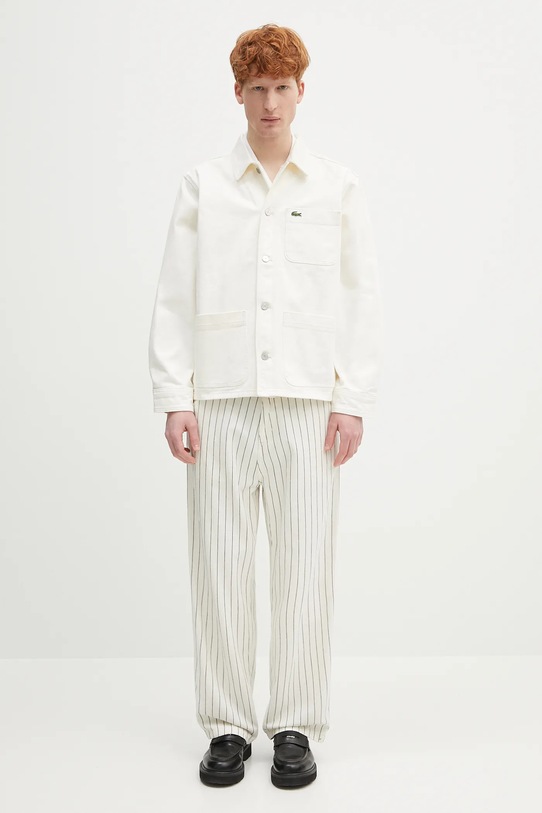 Lacoste koszula jeansowa CH9222 beżowy