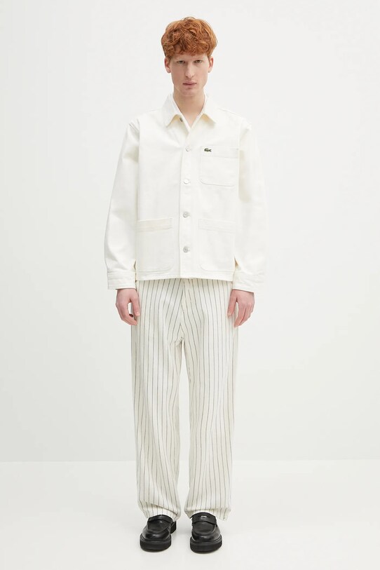 Джинсова сорочка Lacoste CH9222 бежевий