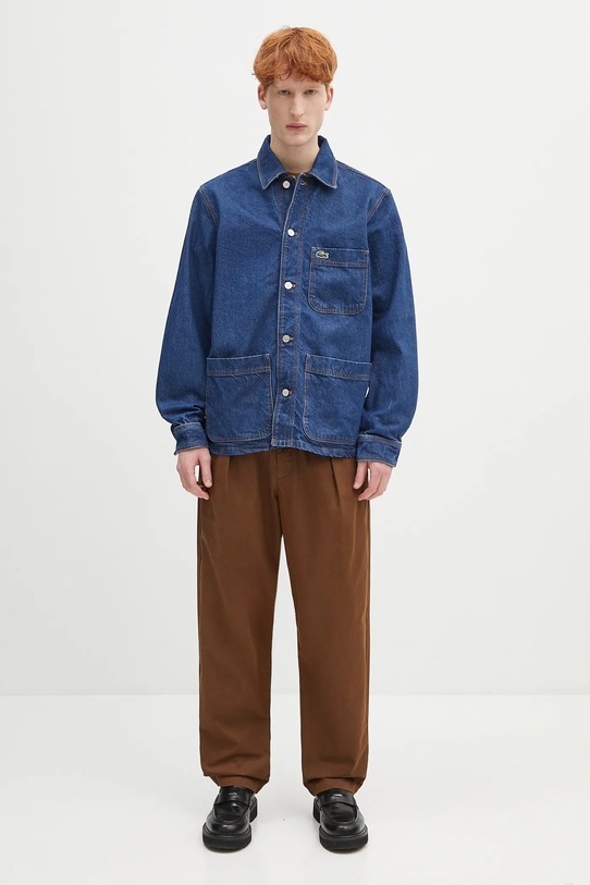 Lacoste koszula jeansowa CH9222 granatowy