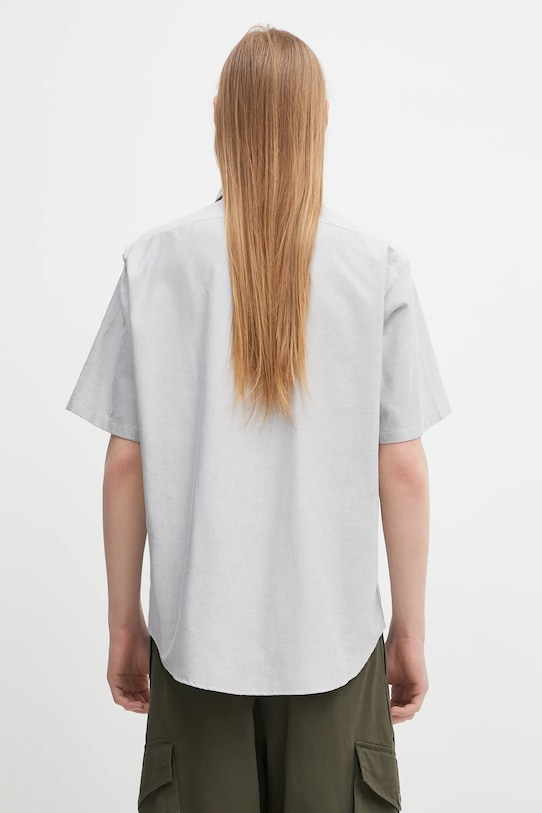 Odzież No Problemo koszula bawełniana SS Uniform Shirt NP4010303 szary