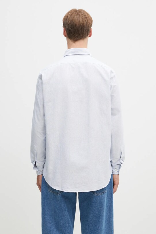 Oblečení Bavlněná košile No Problemo No Problemo LS Stripe Shirt NP4010103 modrá