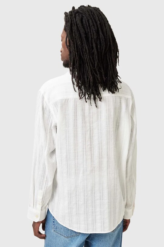 AllSaints camasa din bumbac KARMI alb M040SC