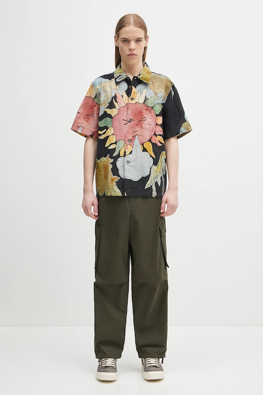 Our Legacy linen shirt Box M2252BSP multicolor