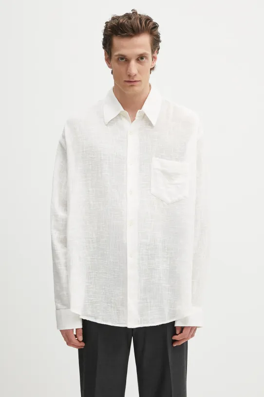 Our Legacy cotton shirt Coco classic white M2222CW