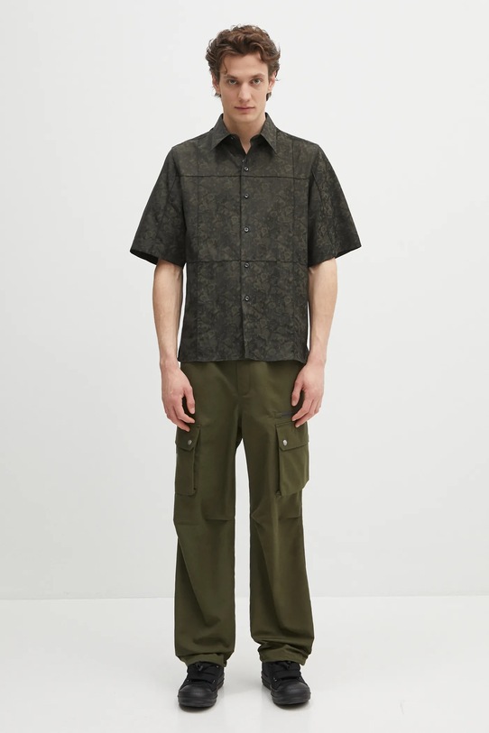 Wales Bonner koszula Dennis MS25SH02.VI01.899 zielony