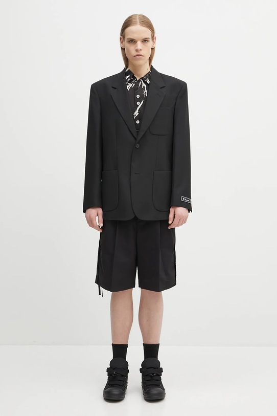 Wales Bonner koszula Highlife Bowling MS25SH08.VI05.9900 czarny