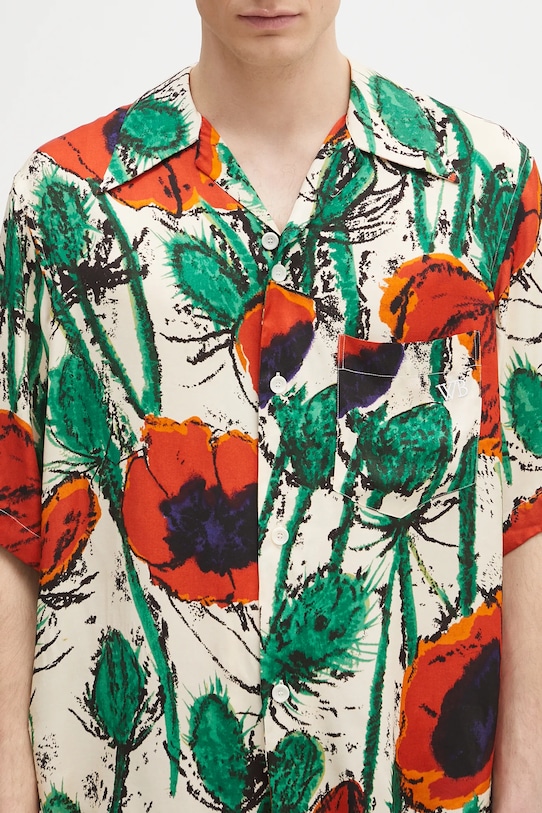 Wales Bonner koszula Highlife Bowling multicolor MS25SH08.VI05.0734