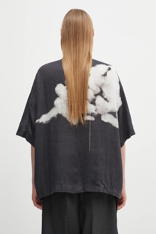 Îmbrăcăminte Undercover cămașă de in Shirt/blouse UC1E4401.1 negru