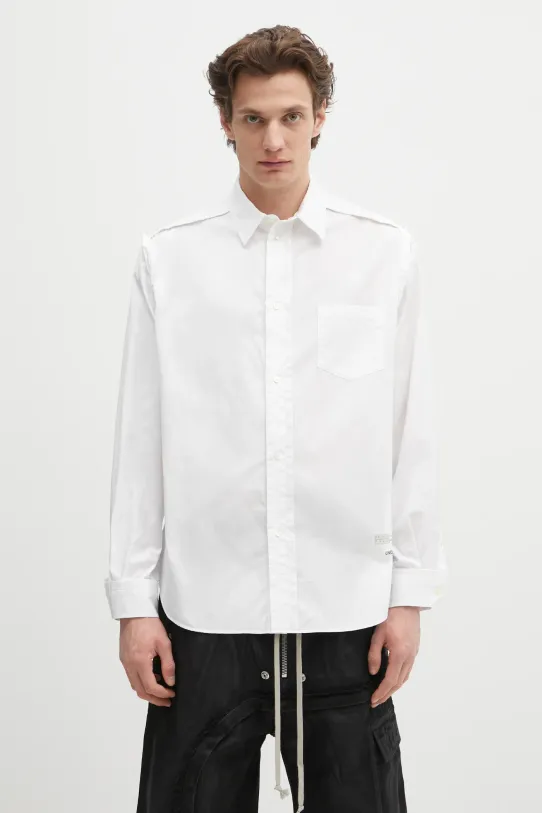 Бавовняна сорочка Undercover Shirt/blouse гладкий білий UP1E4410