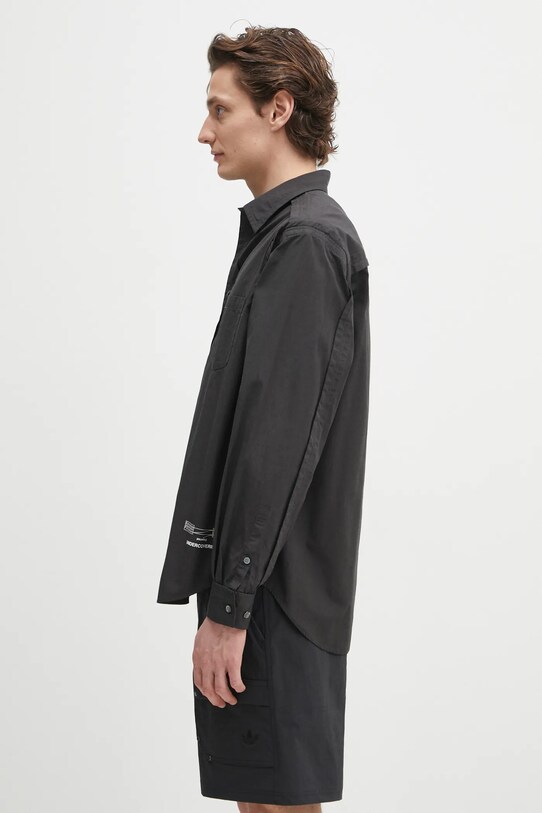 Памучна риза Undercover Shirt/blouse UP1E4410 черен SS25