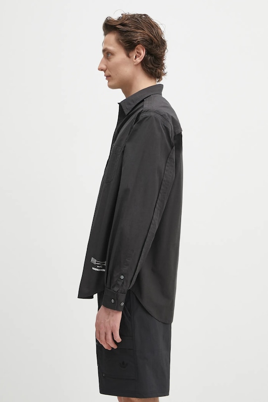 Βαμβακερό πουκάμισο Undercover Shirt/blouse UP1E4410 μαύρο SS25