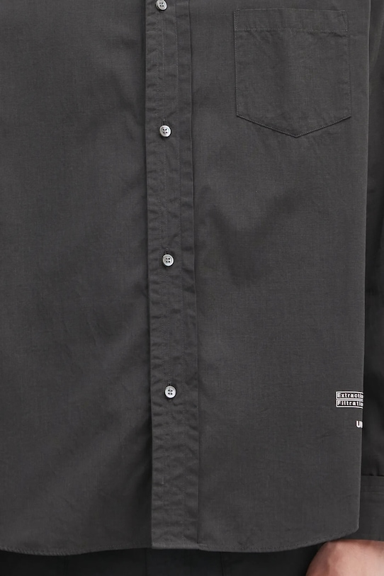 Βαμβακερό πουκάμισο Undercover Shirt/blouse μαύρο UP1E4410