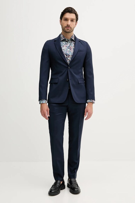 Eton koszula bawełniana 100013133 granatowy SS25