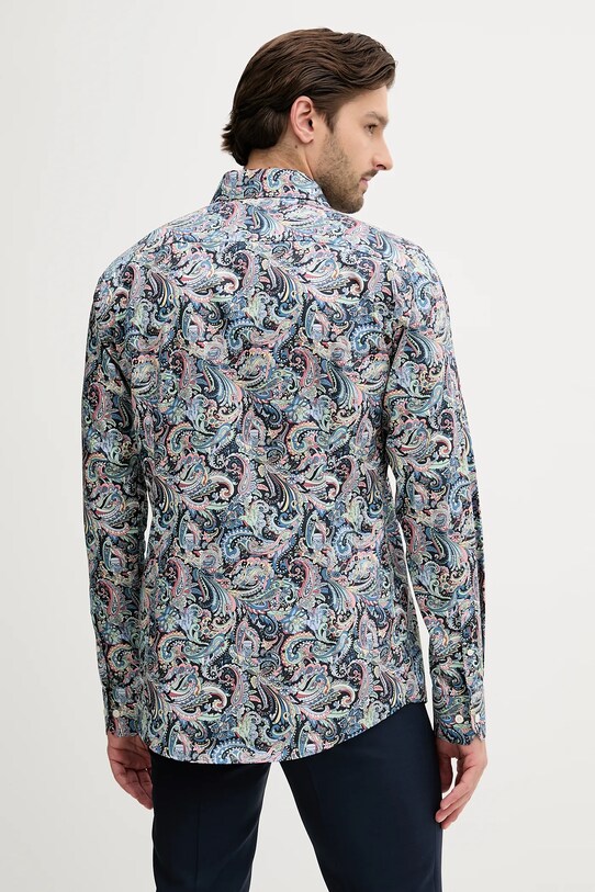 Odzież Eton koszula bawełniana 100013133 granatowy