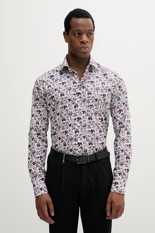 Bavlnená košeľa Eton slim viacfarebná 100012667