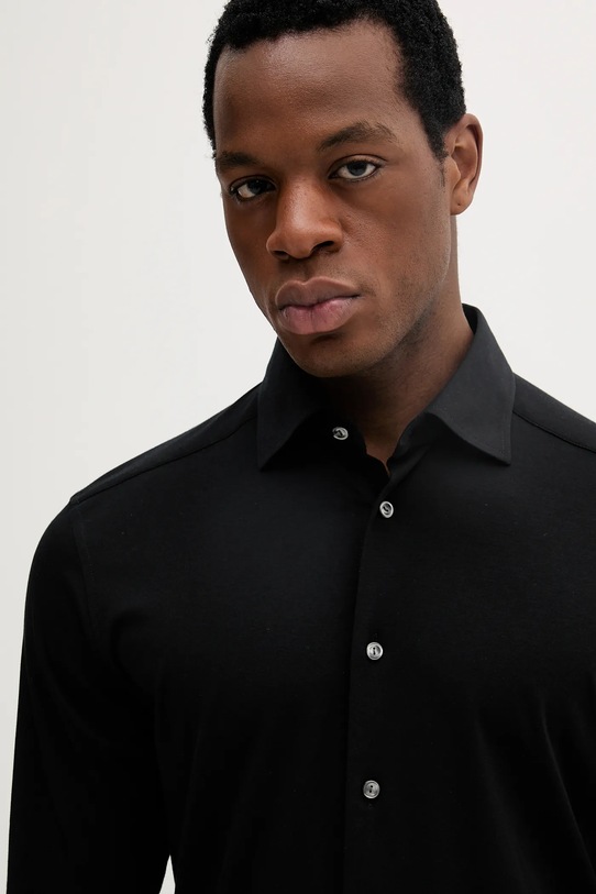 Πουκάμισο Eton μαύρο 10001177618