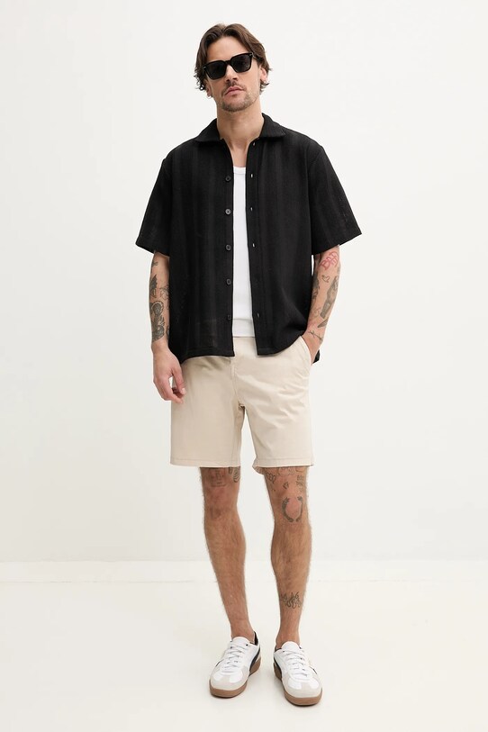 Resteröds koszula Kirk Shirt 10251.7400 czarny SS25