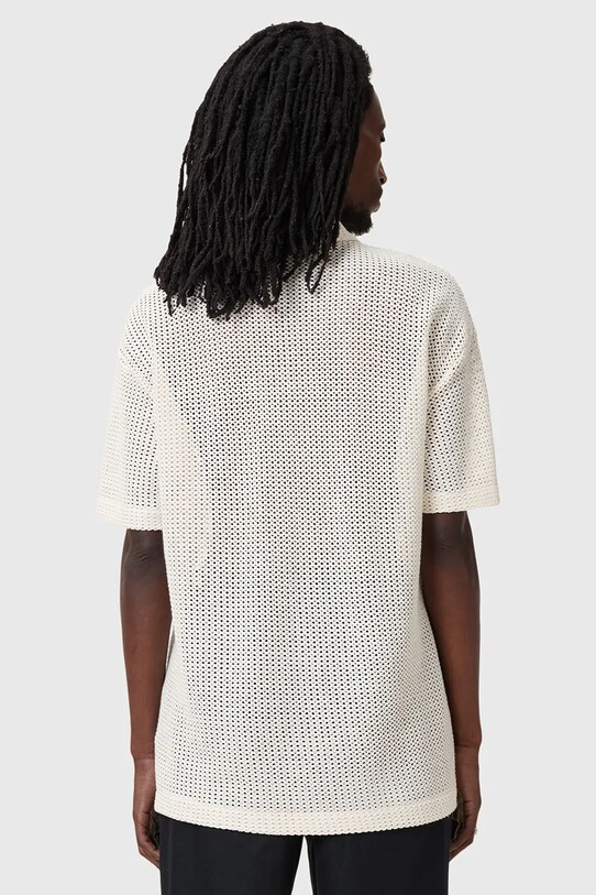 AllSaints camasa din bumbac MUNROE alb M115SC