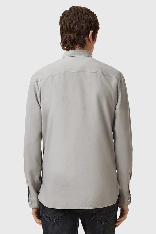 AllSaints camasa din bumbac HAVEN gri M123SC