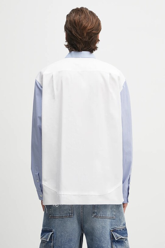 Îmbrăcăminte AMBUSH cămașă din bumbac Layered Shirt 12115296 alb