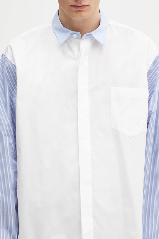 AMBUSH cămașă din bumbac Layered Shirt alb 12115296