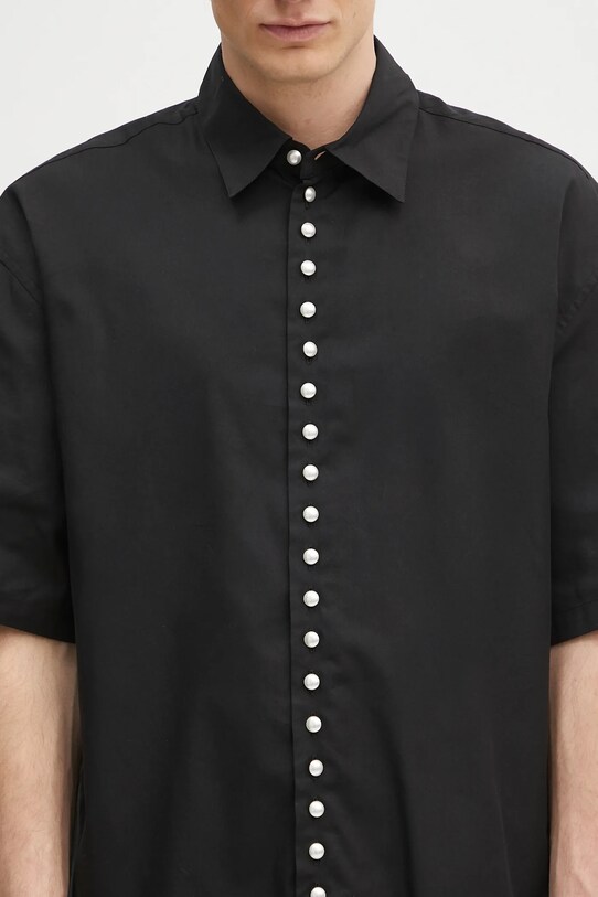 Košile AMBUSH Pearl Button Shirt černá 12115313