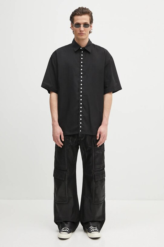 Košeľa AMBUSH Pearl Button Shirt 12115313 čierna