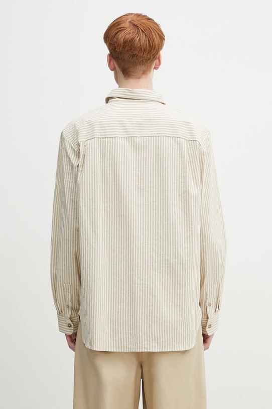 Одяг Бавовняна сорочка A.P.C. Surchemise Malo COHGG.H32023 бежевий