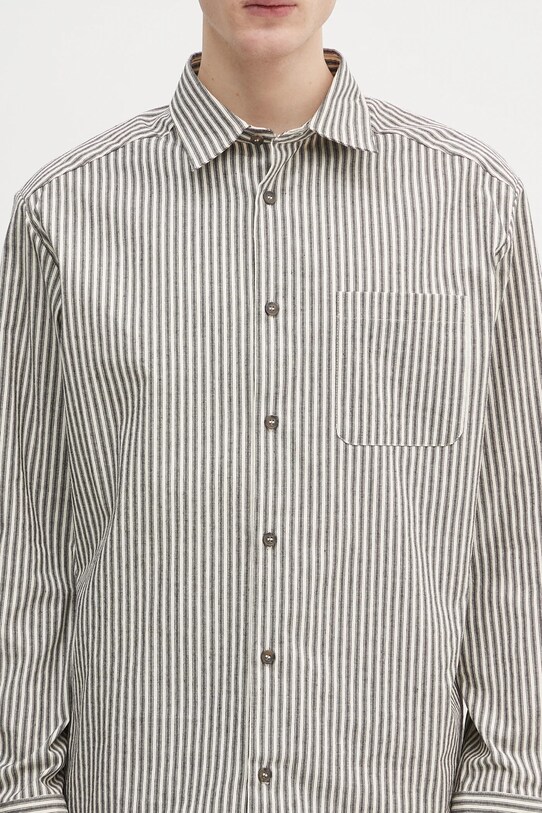 Bavlnená košeľa A.P.C. Surchemise Malo čierna COHGG.H32023