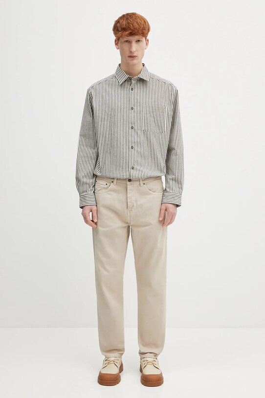 Bavlnená košeľa A.P.C. Surchemise Malo COHGG.H32023 čierna