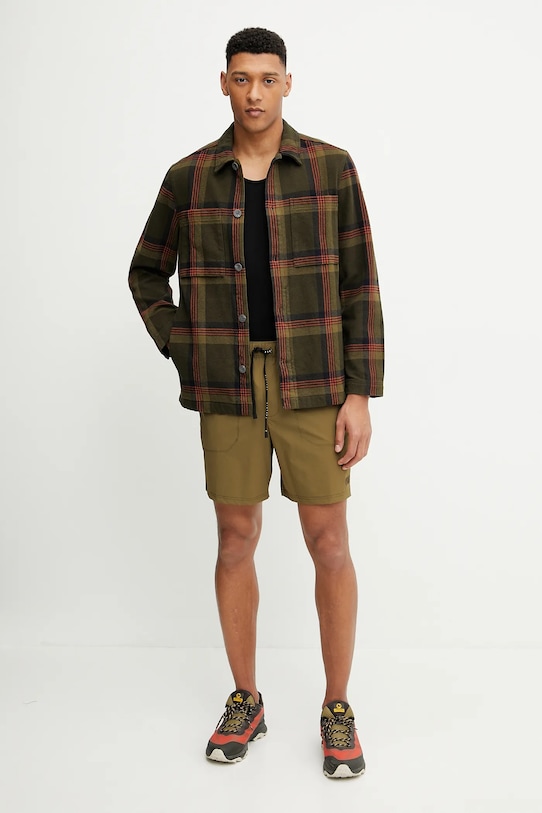 Fjallraven kurtka outdoorowa Singi Flannel Overshirt M F12600226.662.555 zielony SS25