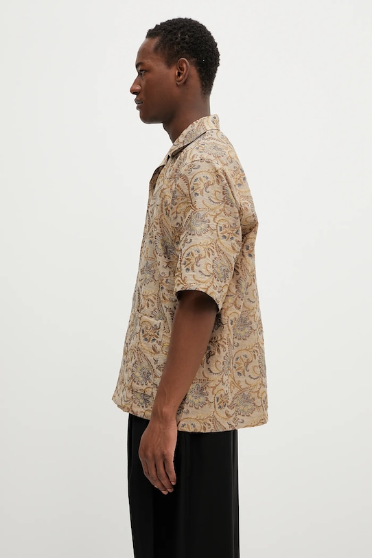 Сорочка Needles Cabana QV117 бежевий SS25