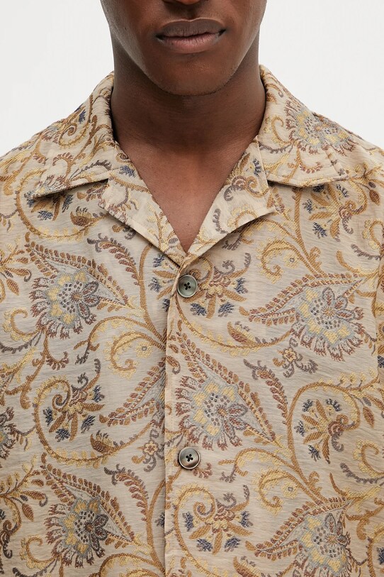 Сорочка Needles Cabana бежевий QV117