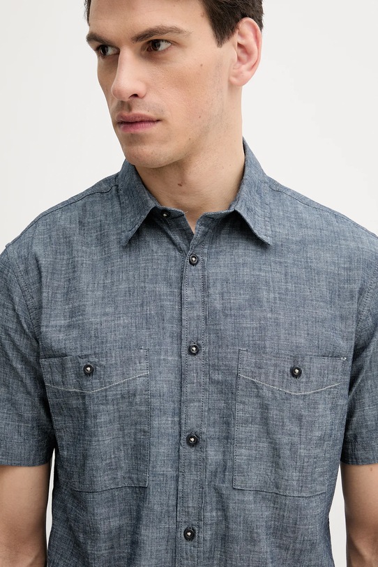 Bavlnená košeľa United Colors of Benetton modrá 5XGBUQ05L