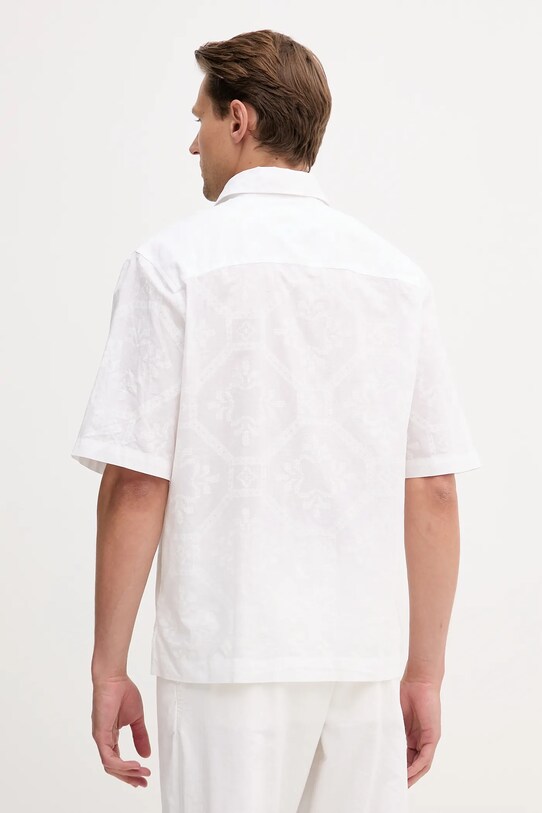 Одяг Бавовняна сорочка United Colors of Benetton 5UBMUQ05P білий