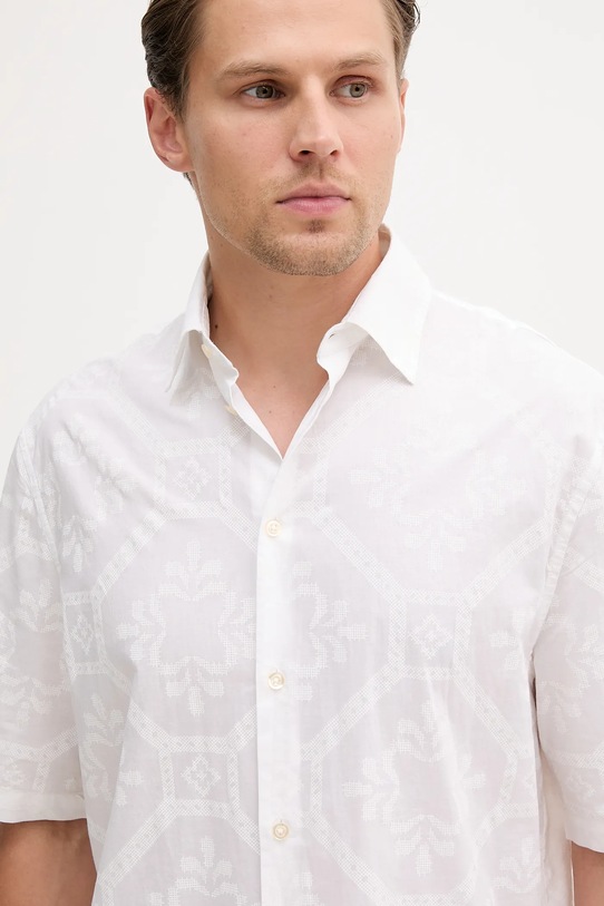 Бавовняна сорочка United Colors of Benetton білий 5UBMUQ05P